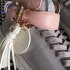 Buscemi WOMENS 100MM TASSEL GRIGIO PERLA ROSA PANNA